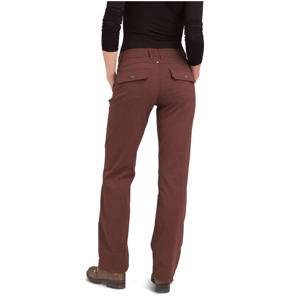 Prana Halle Pant Women's 8 Cocoa Brown Maroon Color Outdoor Hiking - Picture 3 of 16